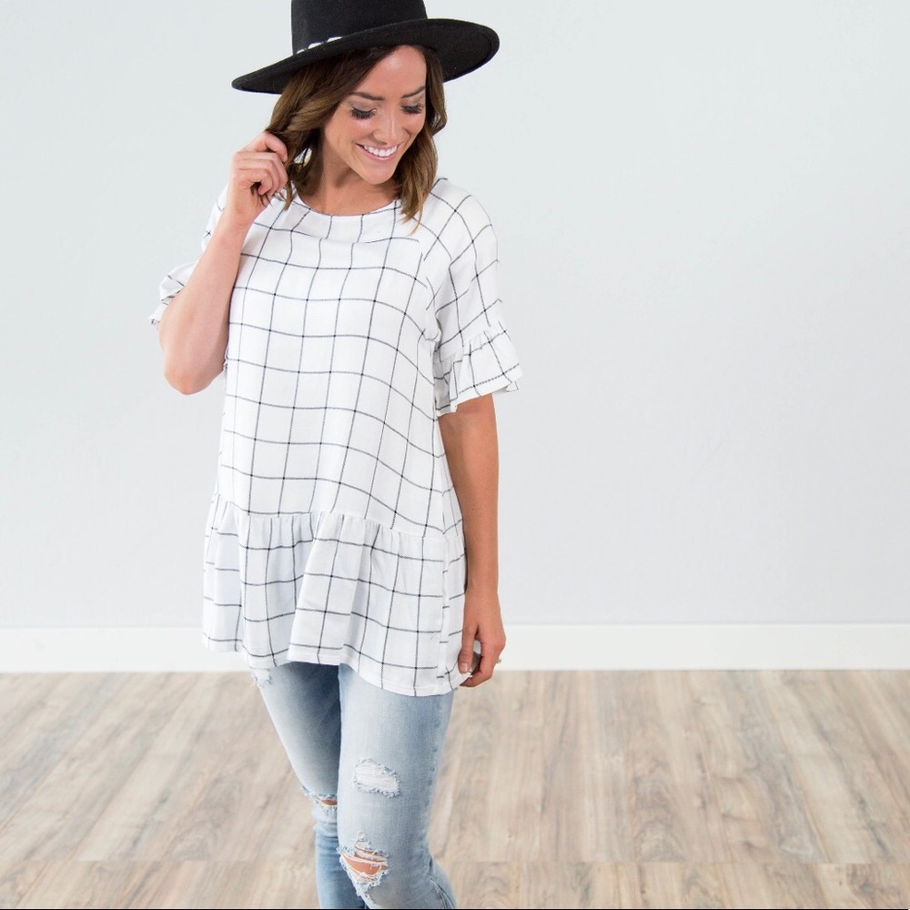 Didi Check Top by Shop Stevie